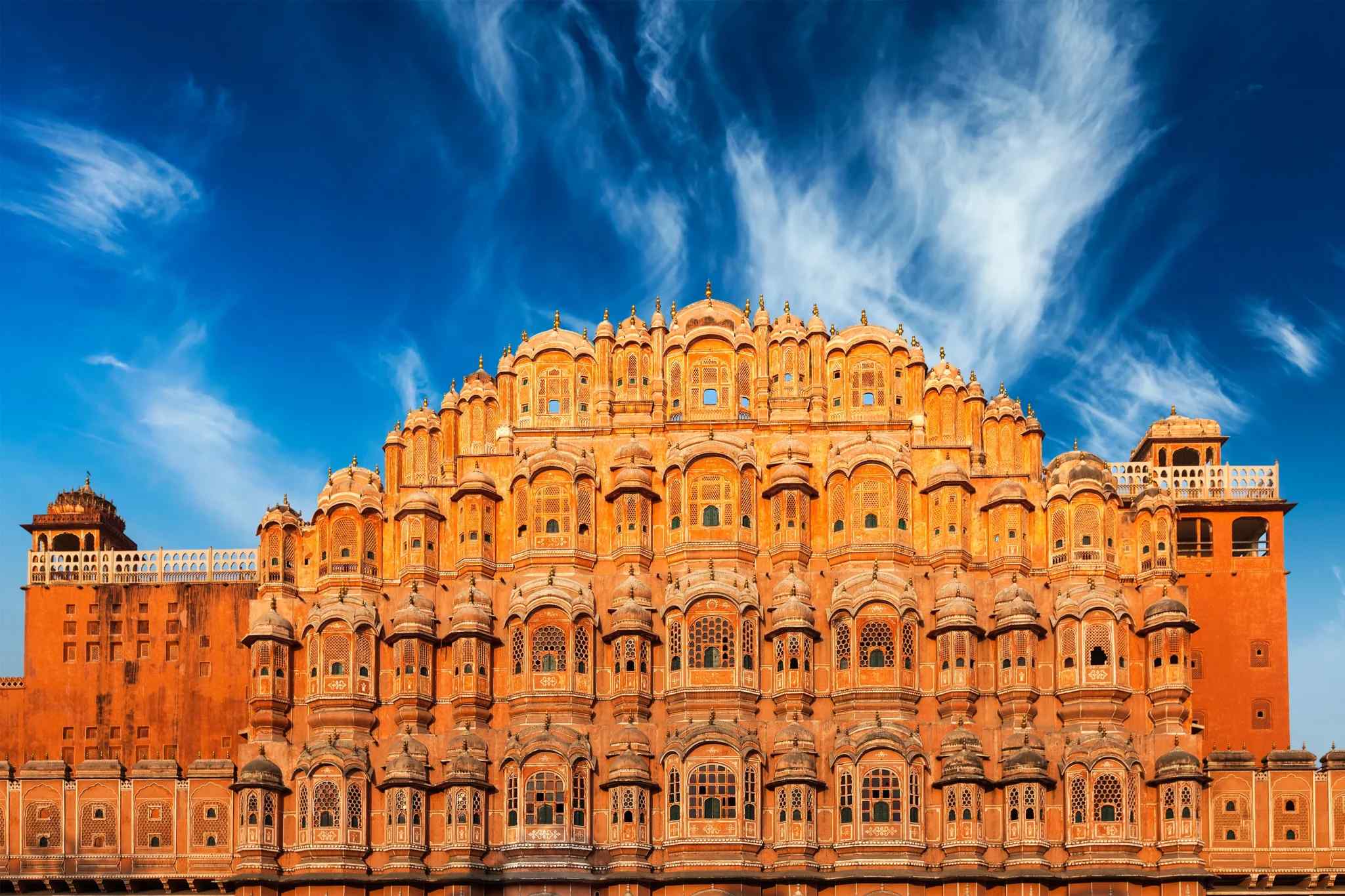 Hawa Mahal in Jaipur, known as the Pink City