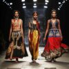 Models walking the runway at Amazon India Fashion Week.