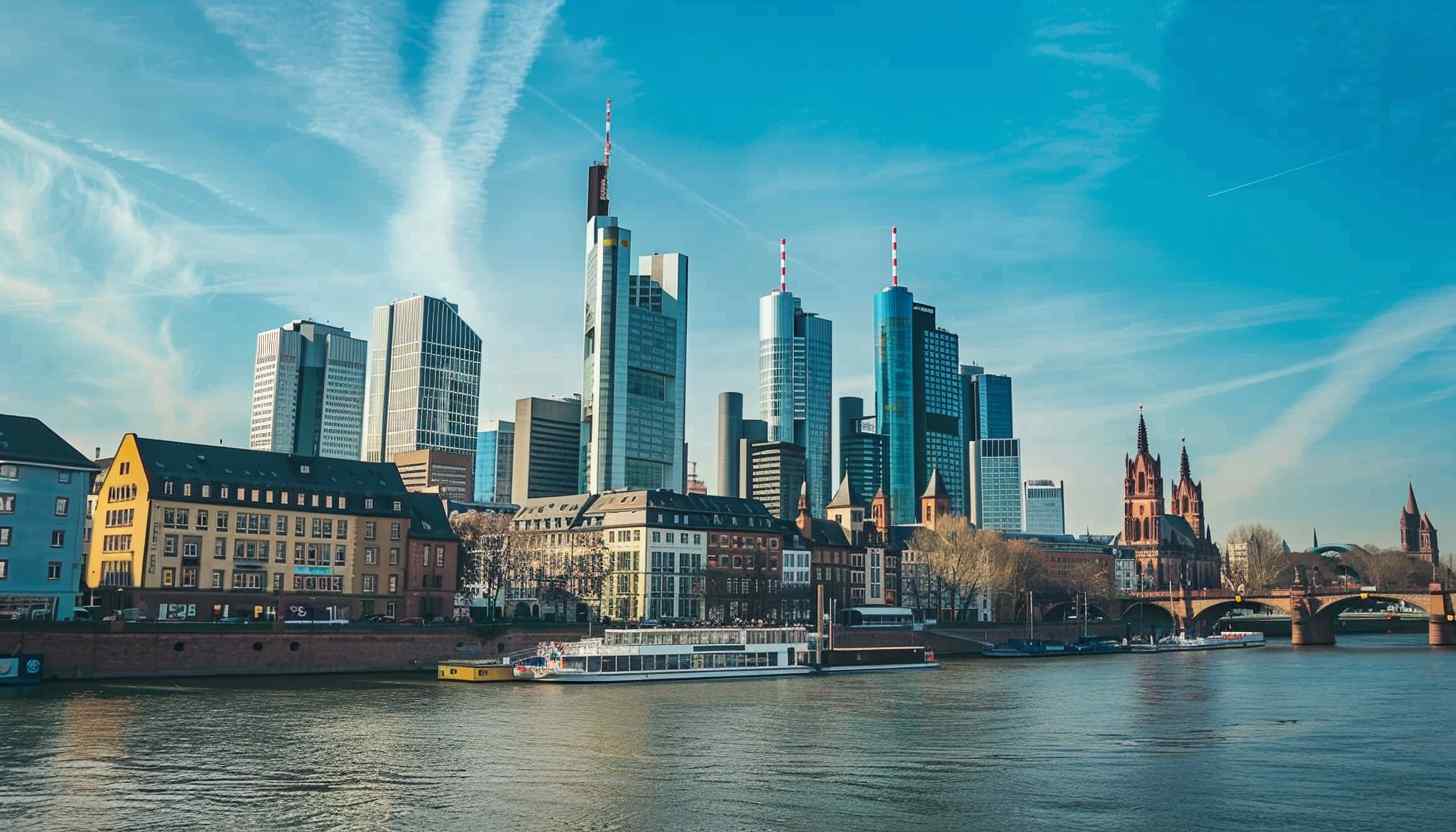 Explore Frankfurt's financial district.