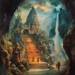 Devotees offering prayers at the sacred Baidyanath Temple, a center of healing and faith.