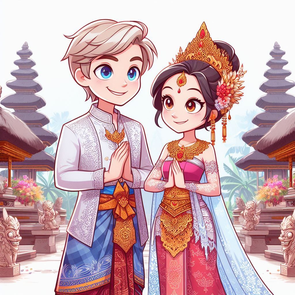 Dress modestly when visiting Bali's sacred temples and cultural sites. Caption: Temple Dress Code in Bali