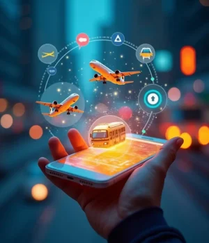 Dashboard showing all-in-one complete travel software interface.