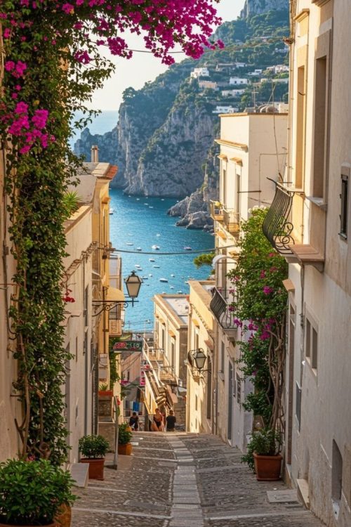 Beautiful Italian countryside and historic landmarks