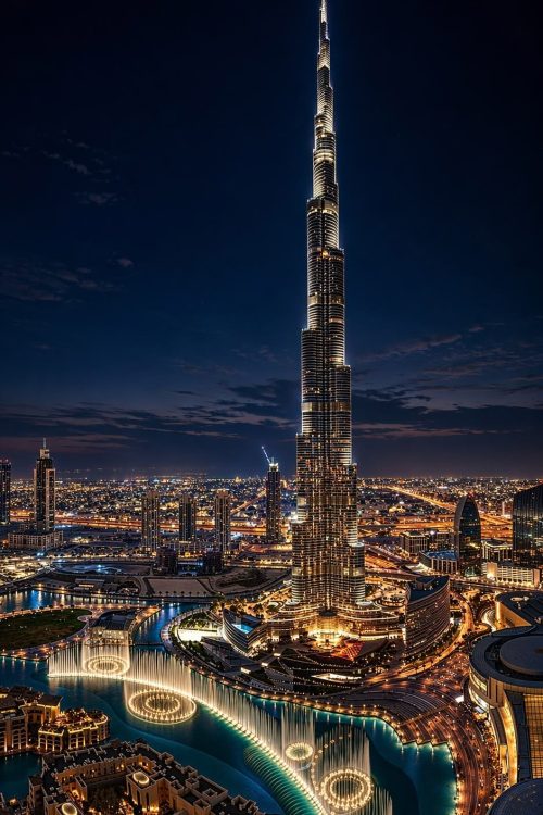 Luxury skyline and desert landscapes in the UAE
