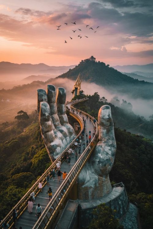 Ha Long Bay limestone islands and emerald waters