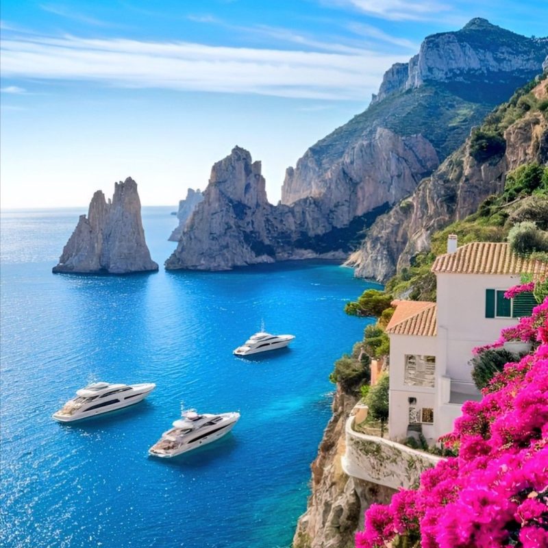 Beautiful beaches and islands of Italy
